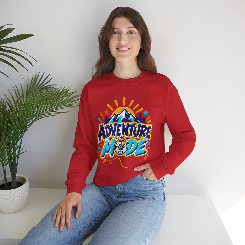 Adventure Mode Mountain Graphic Sweatshirt