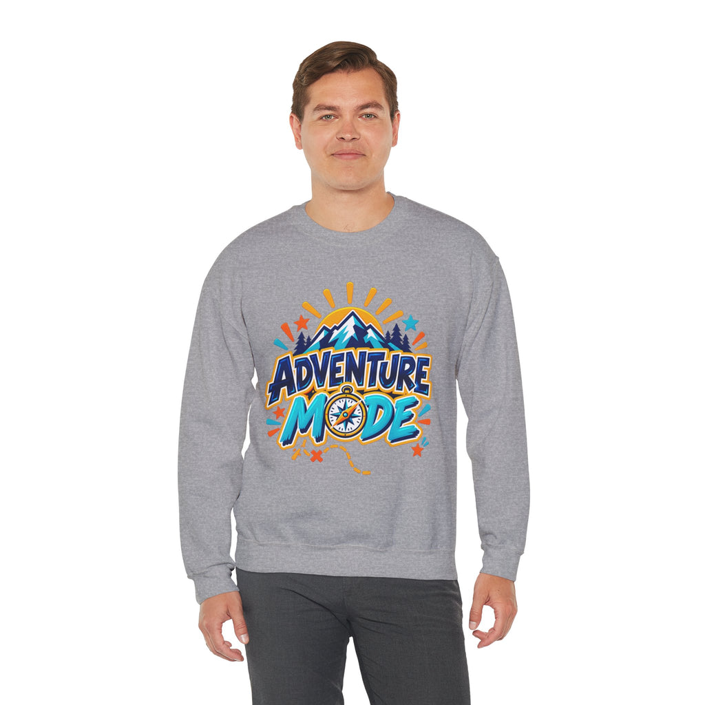 Adventure Mode Mountain Graphic Sweatshirt