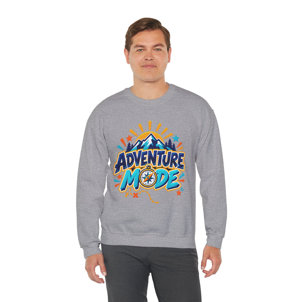 Adventure Mode Mountain Graphic Sweatshirt