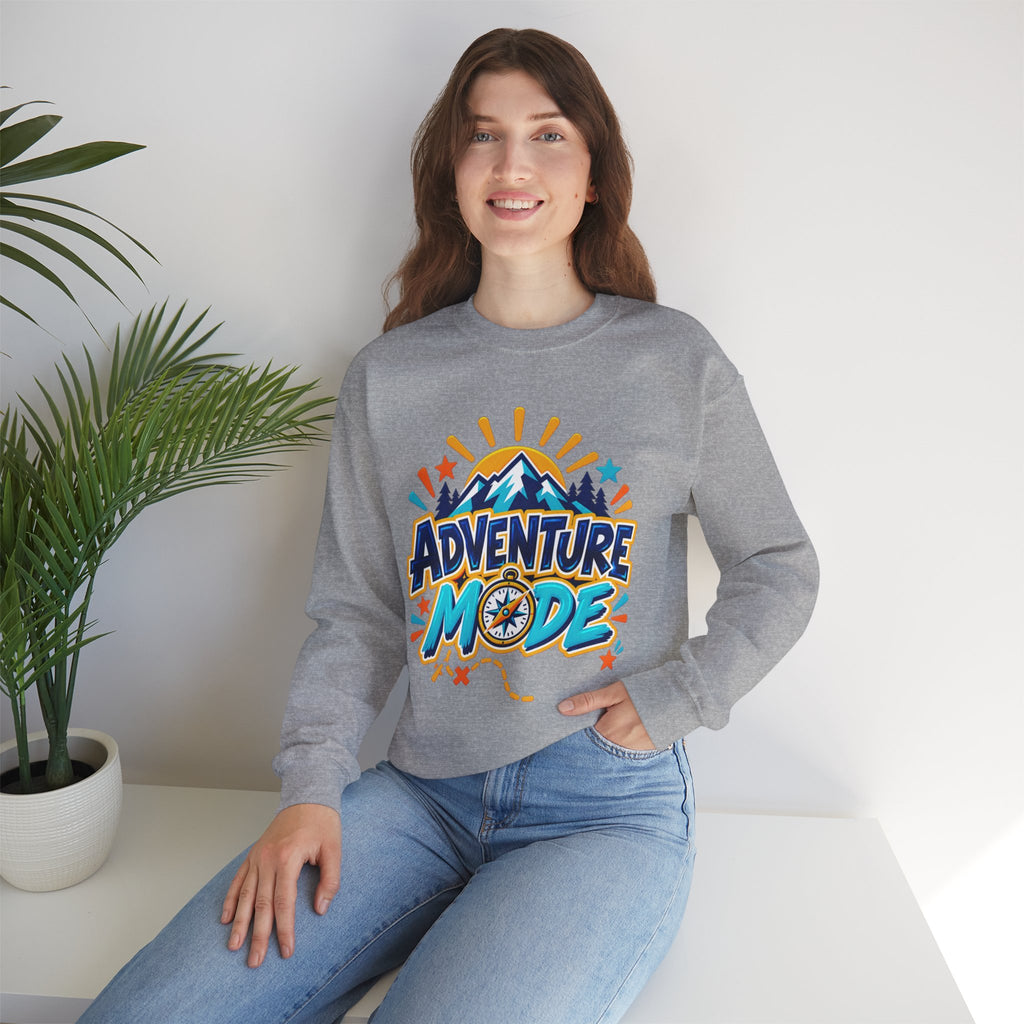 Adventure Mode Mountain Graphic Sweatshirt