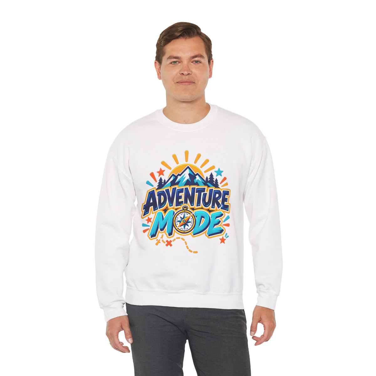 Adventure Mode Mountain Graphic Sweatshirt