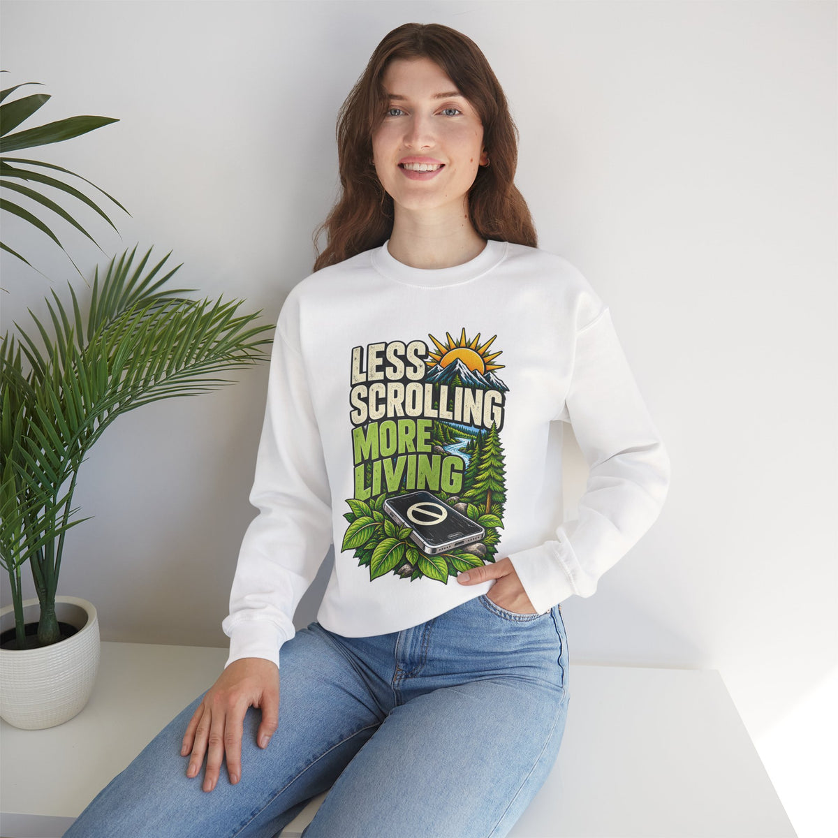 Less Scrolling More Living Sweatshirt