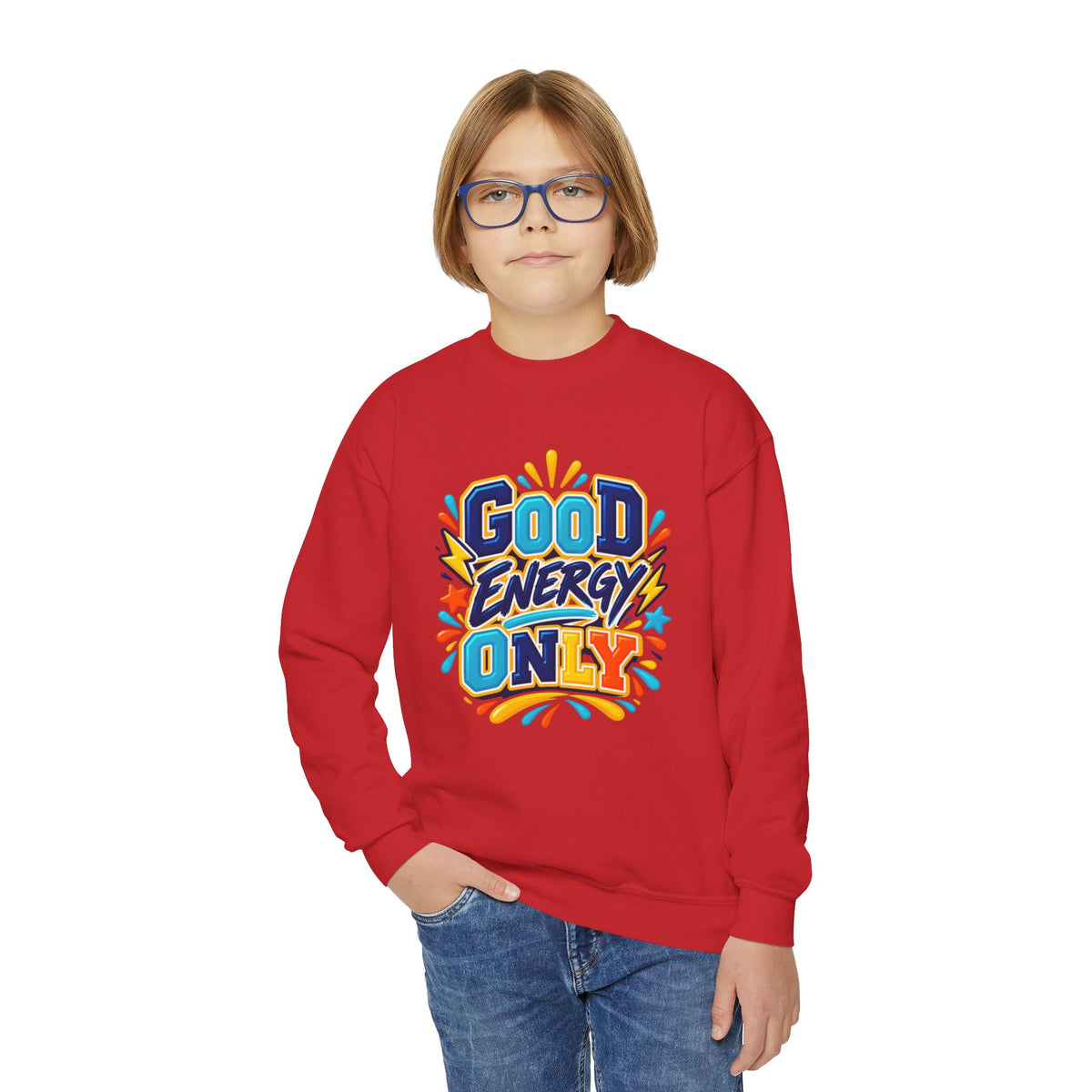 Good Energy Only Youth Crewneck Sweatshirt