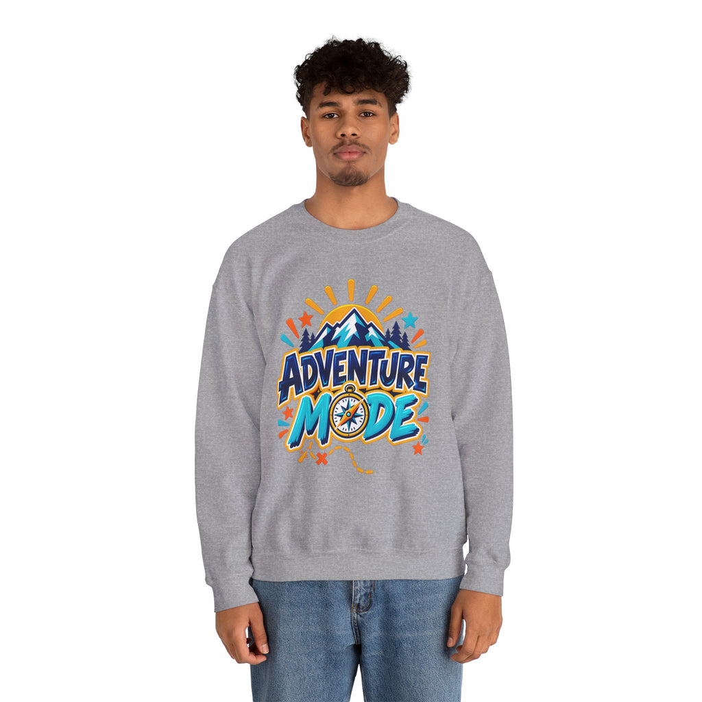 Adventure Mode Mountain Graphic Sweatshirt