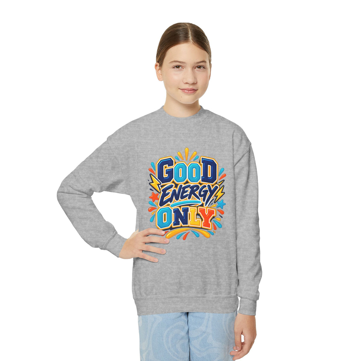 Good Energy Only Youth Crewneck Sweatshirt
