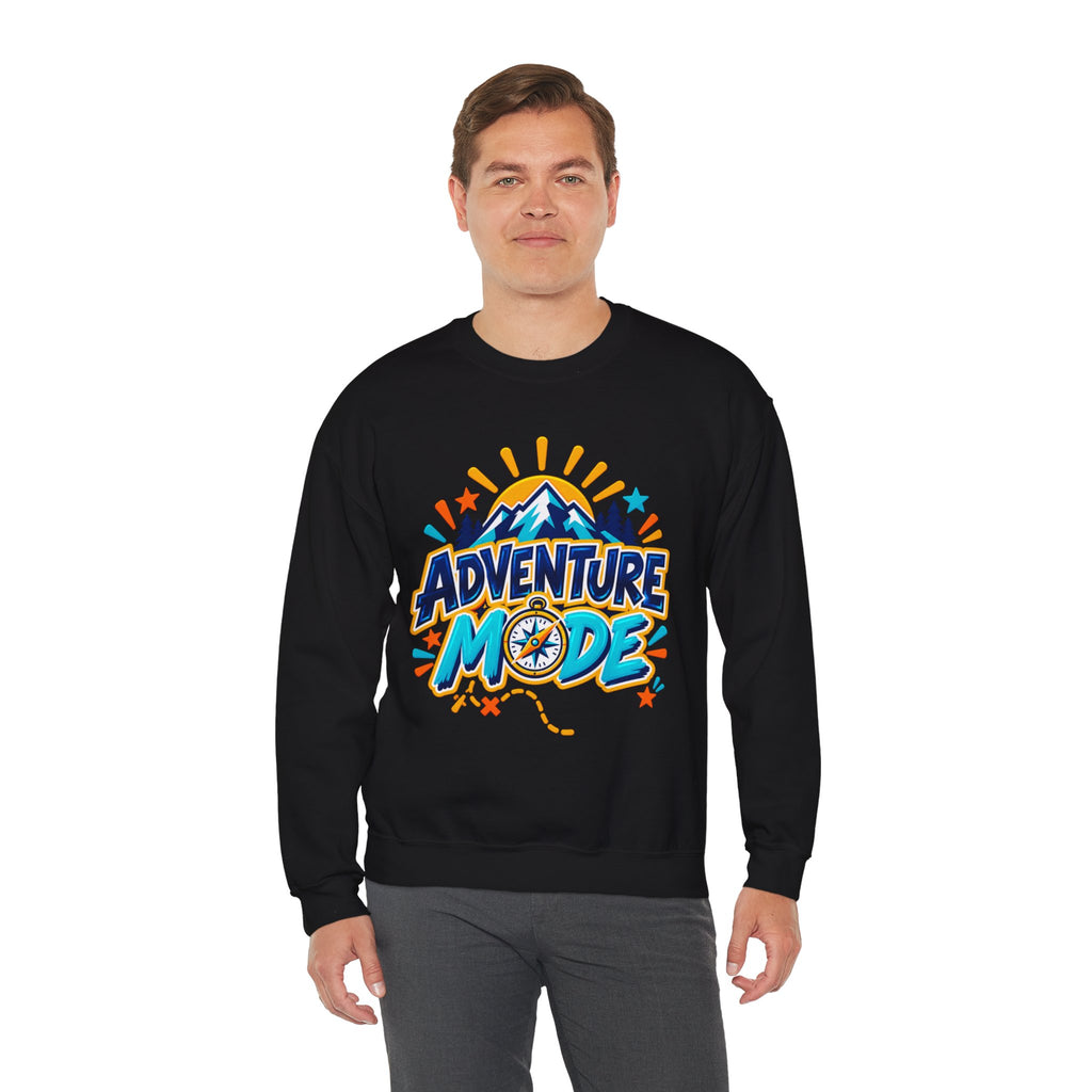 Adventure Mode Mountain Graphic Sweatshirt