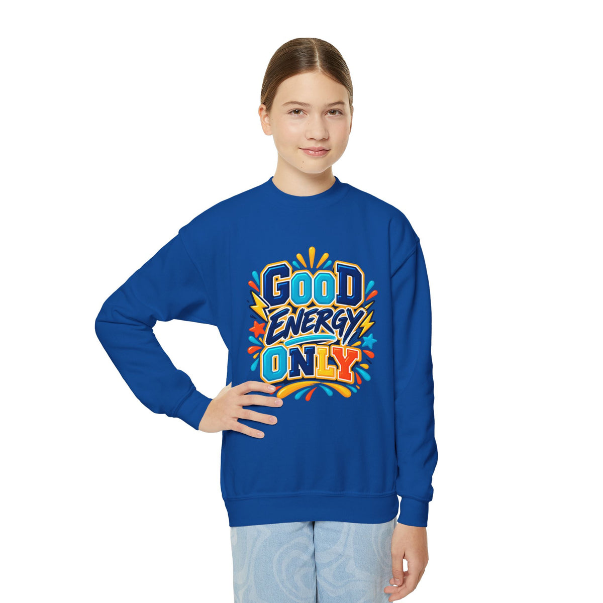 Good Energy Only Youth Crewneck Sweatshirt