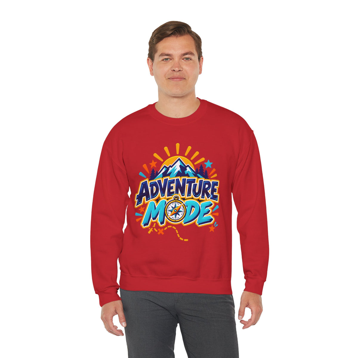 Adventure Mode Mountain Graphic Sweatshirt