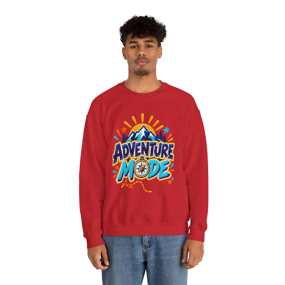 Adventure Mode Mountain Graphic Sweatshirt