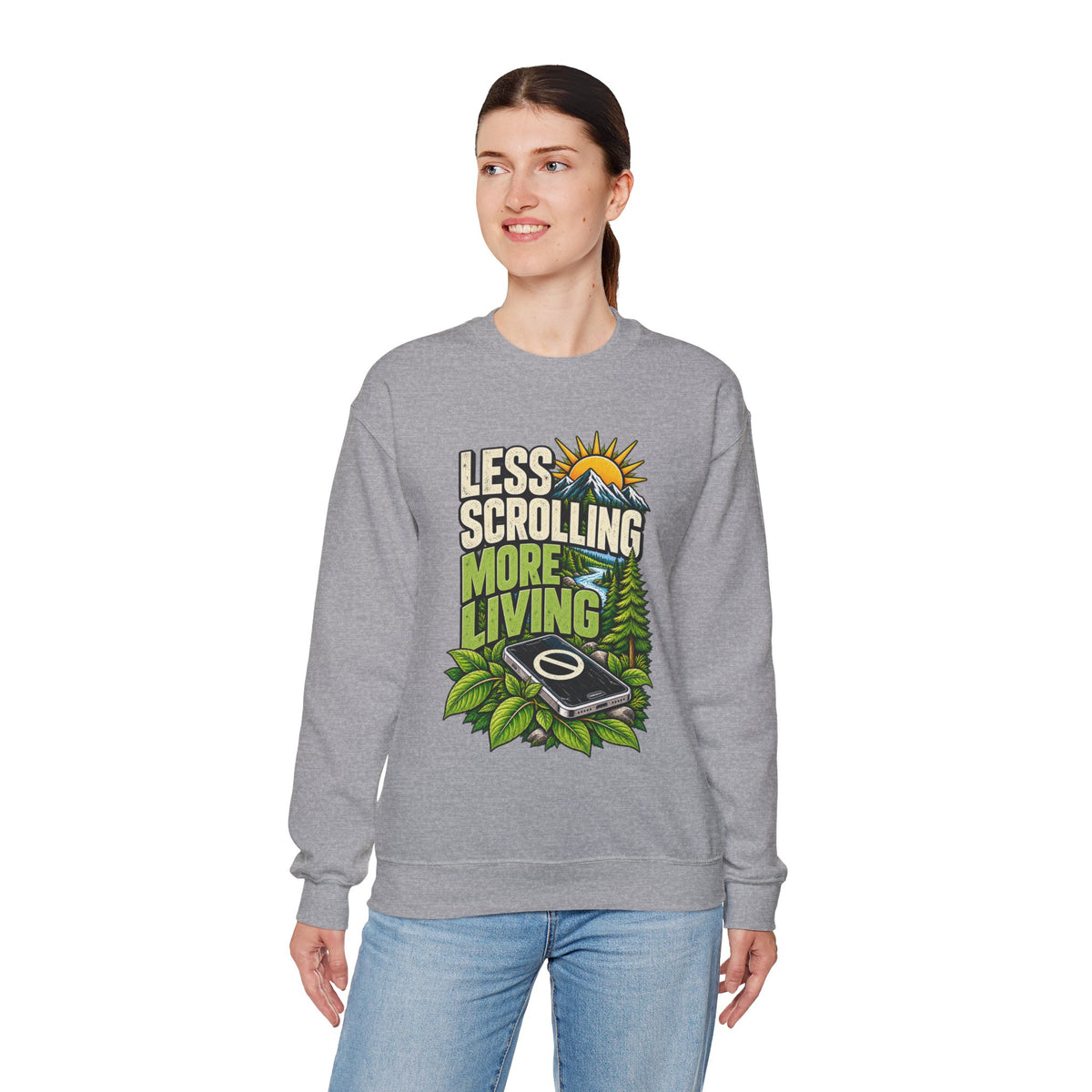 Less Scrolling More Living Sweatshirt