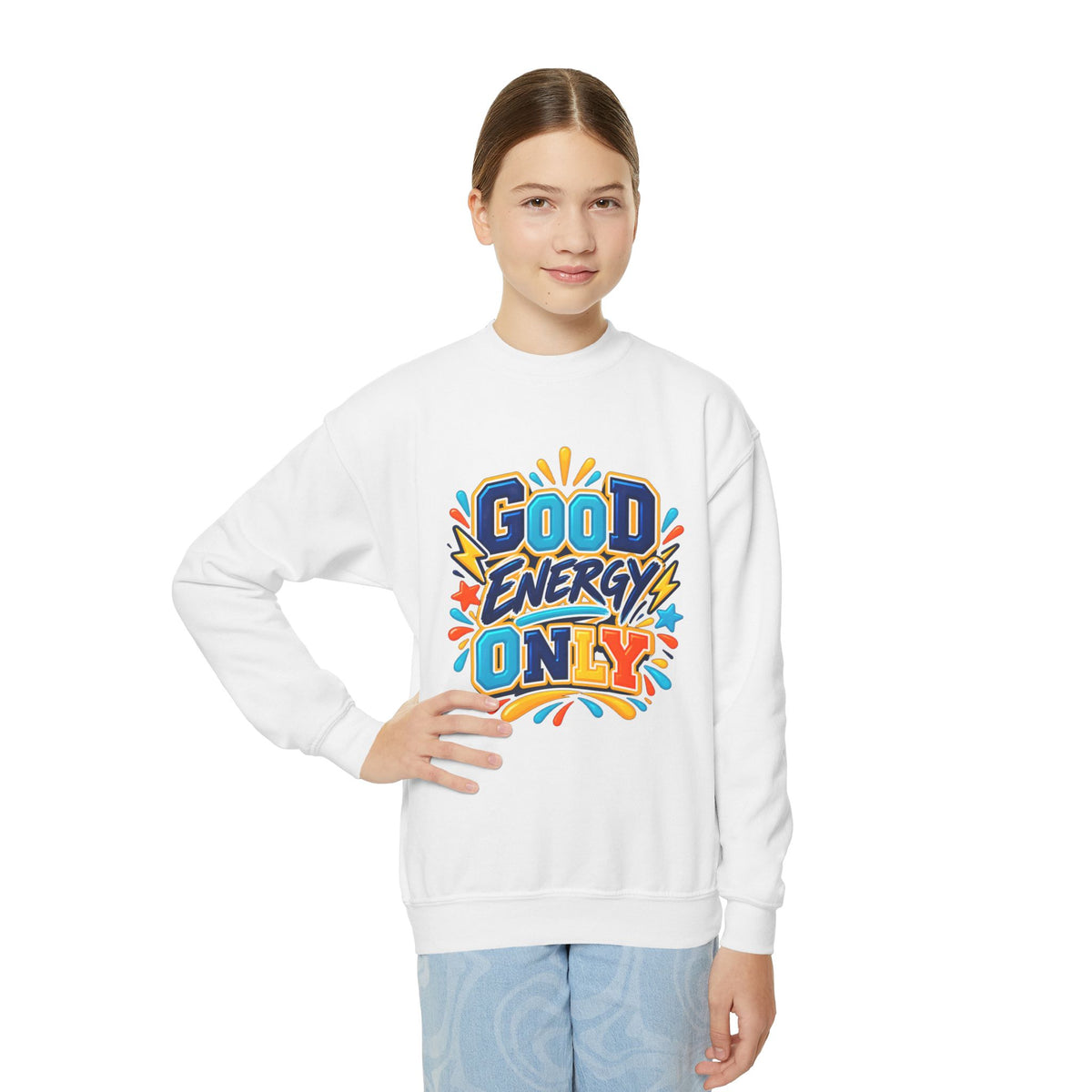Good Energy Only Youth Crewneck Sweatshirt