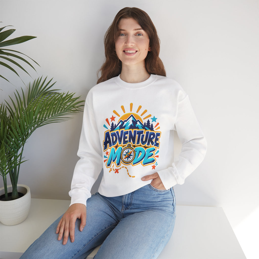 Adventure Mode Mountain Graphic Sweatshirt