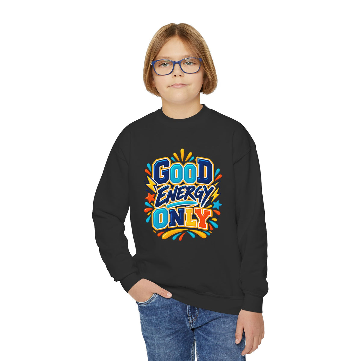 Good Energy Only Youth Crewneck Sweatshirt