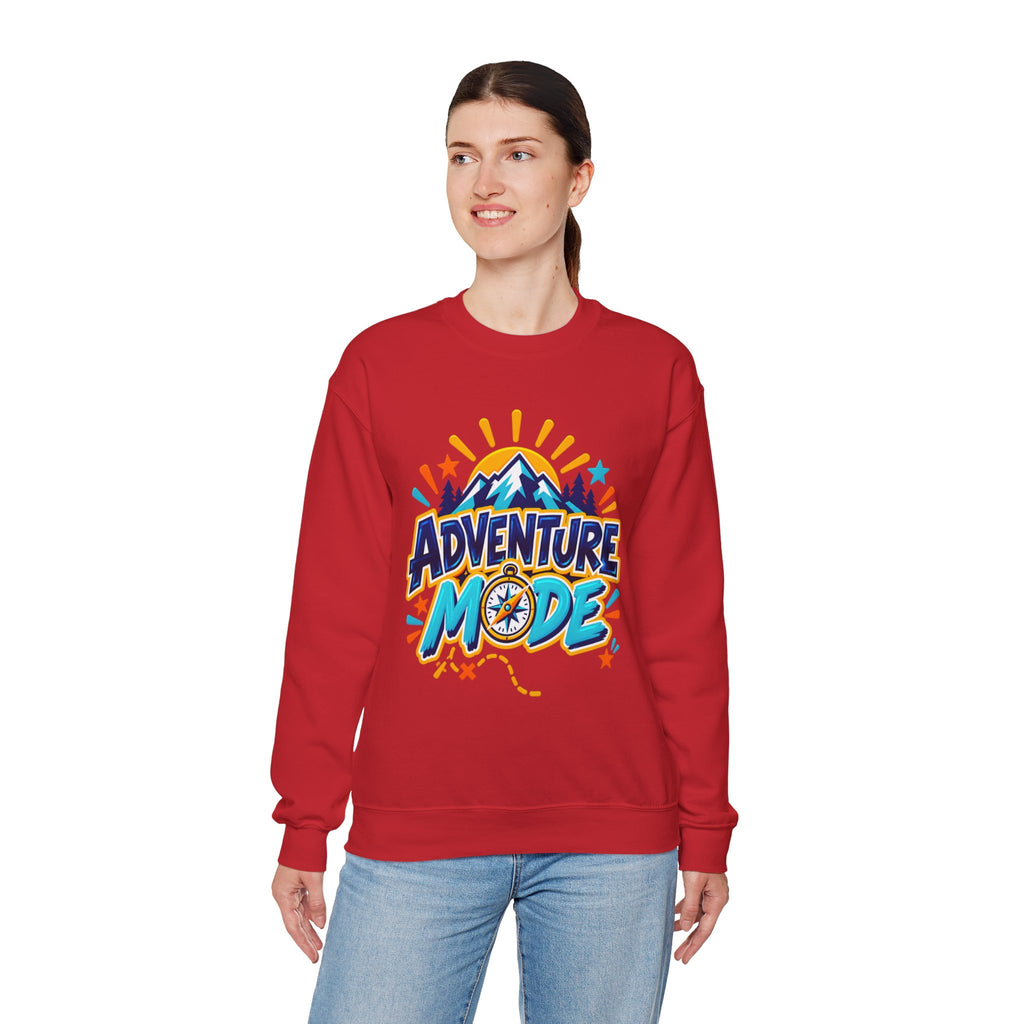 Adventure Mode Mountain Graphic Sweatshirt
